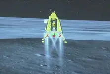 Moving around moon, India’s moon rover leaving its imprint on lunar soil