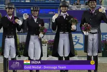 India gets a gold in the horse riding event at Asian Games, first in 41 years
