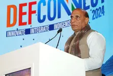 Defence minister Rajnath Singh speaks on India’s emergence as global military power