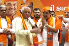 Former Congress MLA from Dhanera Joita Patel joins BJP ahead of LS polls