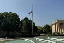 Russian Embassy in New Delhi flies national flag half-mast after Moscow terror attack