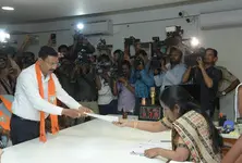 Ahmedabad West candidate files nomination form, discloses assets