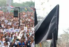 Ban on black flags, acts of protest during rallies in A’bad till election