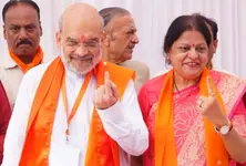 HM Amit Shah casts vote, urges people to ‘accept voting as duty’