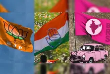 Three-cornered battle among Cong, BRS, BJP for Telangana in May 13 polls