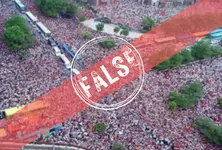 Image falsely depicts crowd gathered for PM Modi’s Roadshow in Telangana