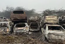 Delhi: 17 cars gutted in parking lot fire