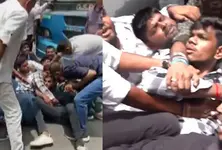 Congress, NSUI workers protest NEET paper leak in Gujarat