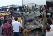 18 killed as double-decker bus crashes into milk tanker in UP’s Unnao, PM announces ex-gratia