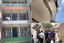 Student injured after Vadodara school lobby collapses
