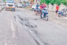 Road repairs in Nadiad ahead of Gujarat CM’s visit washed away by next morning