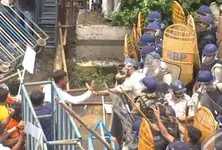Nabanna Abhijan: Police use tear gas, water cannons to disperse protesters