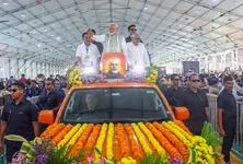 9 injured after GMDC dome collapse during dismantling post PM Modi's event