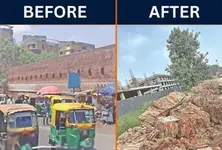 AMC demolished 200-yr-old historic wall to favour builder, alleges Congress
