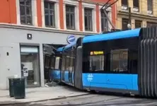 Tram crashes into store in central Oslo, injures four