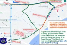 Sabarmati Ashram redevelopment: Key stretch on Ashram Road closed for commuters