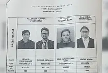 ICAI CA final result 2024: Ahmedabad student in top 3