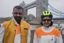 Vadodara’s Nisha Kumari cycles over 17,000 for 210 days to reach London