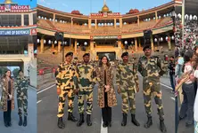 Sharvari witnesses the awe-inspiring Attari-Wagah border ceremony in Amritsar