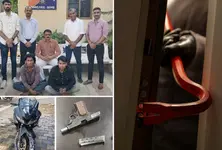 Ahmedabad rural LCB nabs two notorious burglars, recovers cash, firearm and stolen bike