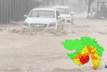 Unseasonal rain causes waterlogging traffic jams across Ahmedabad