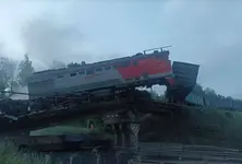 Russia: Freight train derails as railway bridge collapses, 2nd in 24 hrs