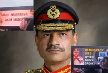 Mass murderer shame on you Pakistan Army chief Asim Munir booed in US