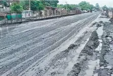 rs 10 cr stretch of national highway stretch passing through Bharuch washed away in first rain