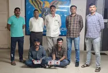 Two held with rs 49 lakh worth of mephedrone in Nikol press ID found on one accused