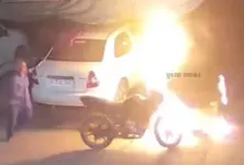 Car set on fire in Chandkheda, garage worker accuses neighbour of arson