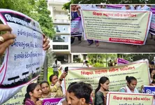 TAT candidates protest in Gandhinagar demand recruitment more vacancies
