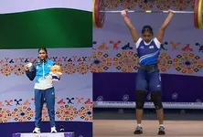 Commonwealth Weightlifting Championship 17 year old Koyel Bar sets 2 youth world records