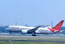 Air India mid air horror Indore bound flight makes emergency landing in Delhi after fire indication in engine