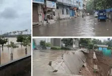 Ahmedabad receives over two inches of rain waterlogging reported at 300 locations