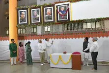 Gujarat Assembly pays tribute to former CM Vijay Rupani unveils portrait at Vidhan Sabha