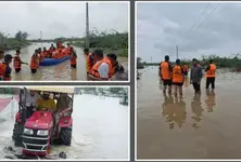 Four days after heavy rains, Banaskantha’s Suigam still reels under water
