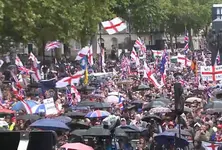 Massive anti immigration rally rocks London 26 police officers injured