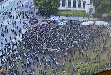 Protests erupts in London as Trump meets King Charles and Prince William