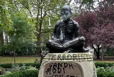 Ahead of Gandhi Jayanti, Mahatma Gandhi’s statue vandalised in London