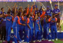 Team India arrives in Ahmedabad after Asia Cup triumph, greeted by fans at airport