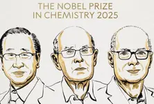 3 scientists win 2025 Chemistry Nobel for developing metal-organic frameworks