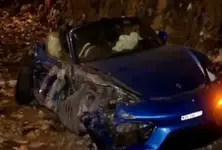 Porsche crashes at 150 kmph speed during alleged street race with BMW in Mumbai, driver injured