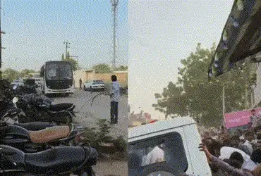 Clashes erupt at Botad farmers’ mahapanchayat Stone pelting on police multiple arrests