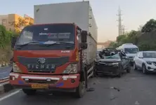 Car rams into stationary truck on SG Highway, driver dead, 3 more injured