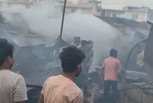 Hundreds of shops gutted in massive fire in UP’s Kanpur; shopkeepers report huge losses