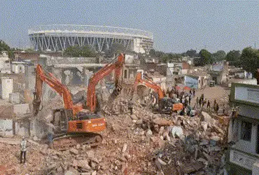 30 structures demolished in Sabarmati area as preparations begin for Commonwealth Games 2030 begin