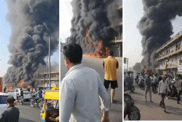 Fire breaks out in Ahmedabad’s Virat Nagar complex, multiple shops gutted in fire