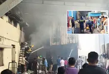 Fire breaks out at papad factory on Changodar Highway near Ahmedabad,  three fire tenders rushed to spot