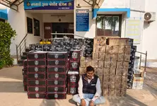 Over 14,000 liquor bottles seized in an SMC raid near Navsari, one held