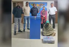 Woman caught with 20 kg of marijuana worth ₹10 lakh in Ahmedabad